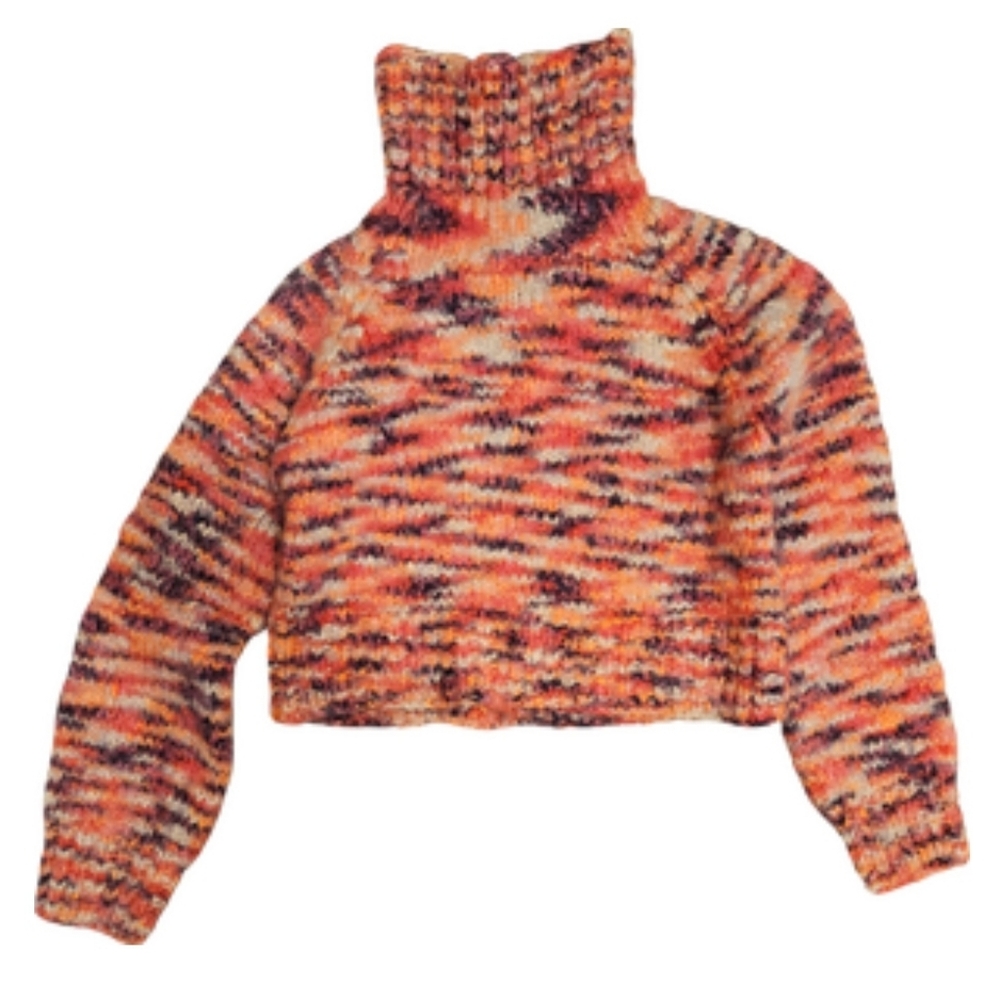 Miss Sixty Multicolor (Pink / Purple)Turtleneck Sweater